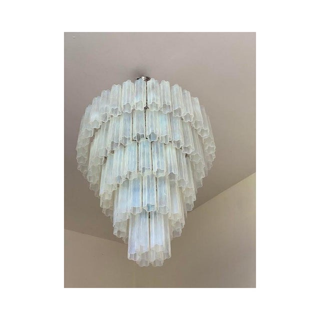 Opal Tronchi Murano Glass Chandelier by Simoeng For Sale - Image 4 of 13