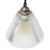 Metal Vintage Industrial Clear Glass Pendant Light from Holophane For Sale - Image 7 of 8