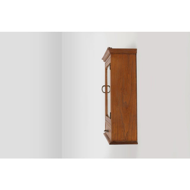 Art Deco Shaving Cabinet in Oak with Mirror, France, 1930s For Sale - Image 6 of 15