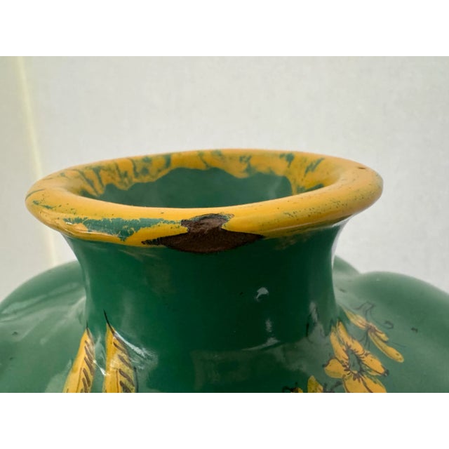 Antique Italian Majolica Vase For Sale - Image 9 of 11