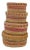 Vintage Sweet Grass Nesting / Stacking Baskets Lidded Small Storage Boxes - Set of 4 For Sale