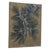 Wall art featuring a stylized branch and needle motif. The composition is rendered in black with light blue accents...