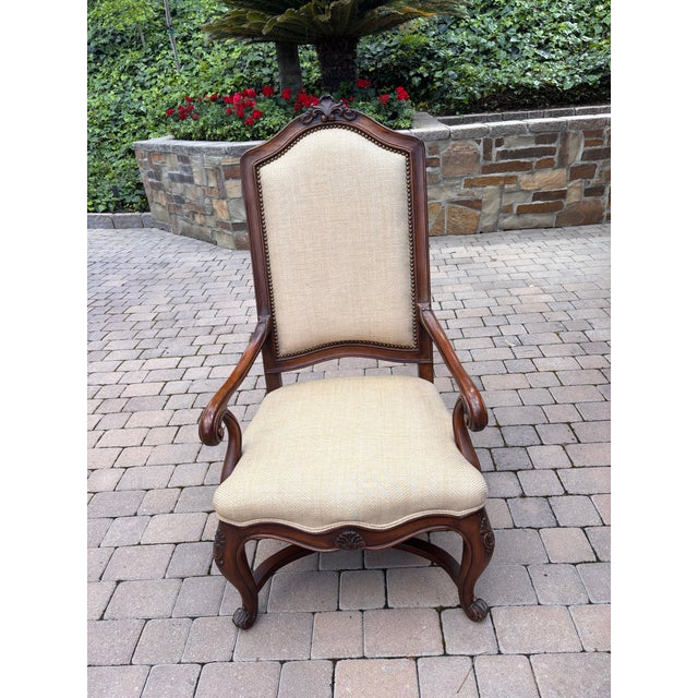French Provincial vintage dining room chairs. 1 armchair and 6 side chairs. Original owner and delicately used. These...