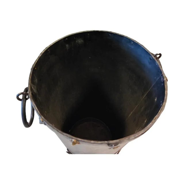 Black Wrought Iron Umbrella Stand, 1930s For Sale - Image 8 of 9