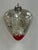 Decorative heart ornament in the style of a French Sacré Cœur or ex-voto heart. Made of molded glass with a distressed...