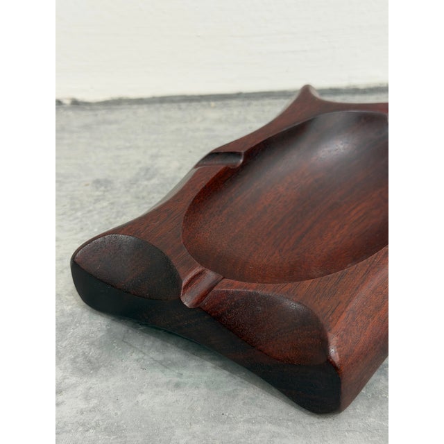 Brazilian Modern Jacaranda Wood Ashtray or Catchall, 1980s For Sale - Image 6 of 12