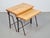 1970s Brutalist Cast Iron and Oak Nesting Tables, 1970s, Set of 2 For Sale - Image 5 of 16