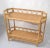 Boho Chic 2 Tier Bent Bamboo & Cane Handwoven Top Kitchen Dry Bar Console Table For Sale - Image 12 of 13