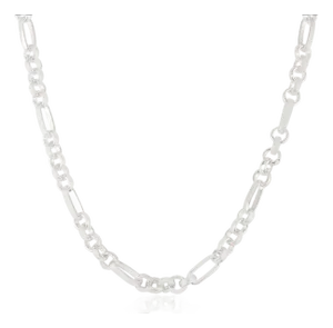 925 Sterling Silver Modernist Link Chain Necklace