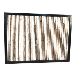 1960s Asian Modern Bamboo Headboard For Sale