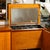 1950s Mid-Century Modernist Bar Cabinet in Book-Matched Walnut With Inset Glass Pulls For Sale - Image 17 of 18