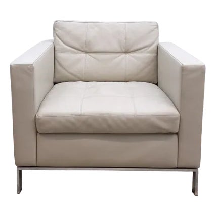 German Grey 502 Chair in Leather from Walter Knoll For Sale