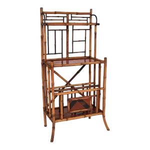 Aesthetic Movement Bamboo and Lacquer Etagere