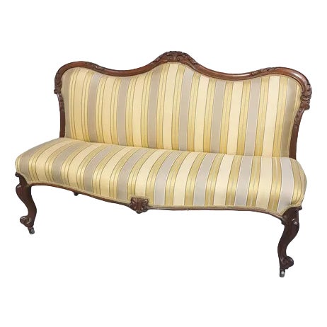 Antique Victorian Sofa, 1880s For Sale