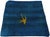 Contemporary Vintage Blue Turkish Wool Rug Pillow Cover - 01'05 X 01'06 For Sale - Image 3 of 8