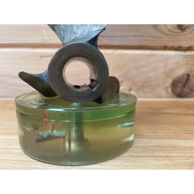 Vintage Bronze Boat Propeller Nautical Presentation Sculpture For Sale - Image 9 of 9