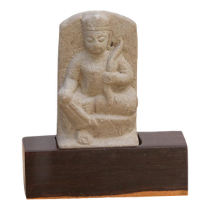 The Naga's Keeper, Antique Carved Stone Figure