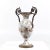 Contemporary Ornate Bronze and Ceramic White Vase For Sale - Image 3 of 8