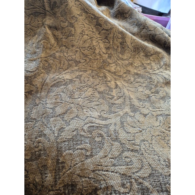 Contemporary Scalamandre Beige, Gray Imported Embossed Upholstery Boucle- 3 Yards For Sale - Image 3 of 6