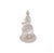 White Crystal Glass Liuli Pate-De-Verre Kwan Yin Bodhisattva on Elephant Statue For Sale - Image 9 of 13