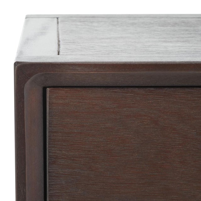 Spritely Home Siobhan Accent Table with Storage Drawer in Walnut For Sale - Image 4 of 9