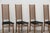 Vintage High Back Chairs in Black Leather, Set of 4 For Sale - Image 9 of 10