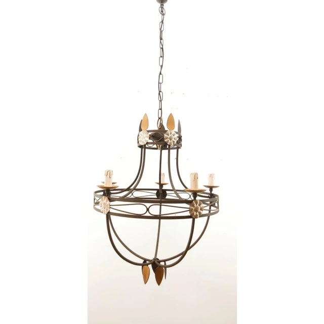 Medieval Wrought Iron Chandelier For Sale - Image 4 of 17
