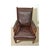 Antique English Lounge Chairs Walnut and Leather, 1800s, Set of 2 For Sale - Image 4 of 18