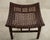 Pair of McGuire Laced Leather Rawhide Rattan Ottoman Stools For Sale - Image 10 of 18