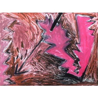 1985 Adrienne Anderson Postmodern Heart Monotype For Sale