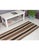 1960s Vintage Striped Modern Small Runner - 2`4" X 6`10" For Sale - Image 5 of 6