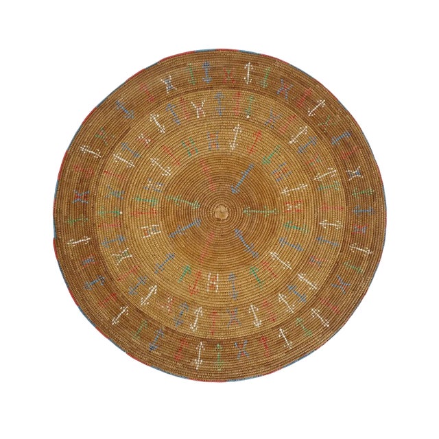 1990s Nigerian Hassau Basket Cover For Sale