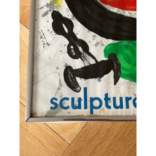 Joan Miro 1970s Galerie Maeght Poster "Sculptures" Vintage Framed For Sale In New York - Image 6 of 13