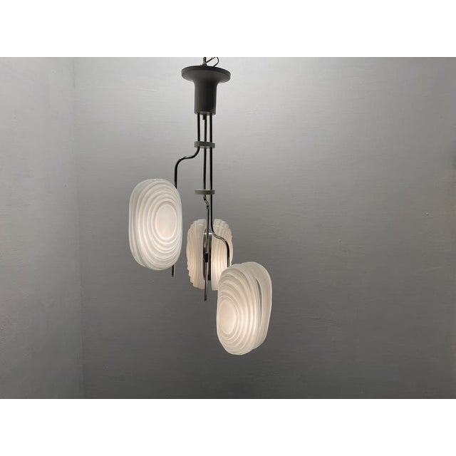 Architectural Murano Glass Light Pendant, 1970s For Sale - Image 4 of 17