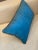Italian Early 19th Century Pillow Turquoise Velvet With Handmade Gold Embroidery For Sale - Image 3 of 7