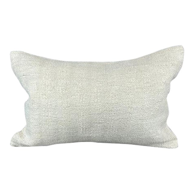 16 x 24 Hemp Pillow Turkish Cushion Natural White Pillow Cushion Cover For Sale