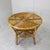Mid-Century Modern Vintage Round Two-Tier Coffee Table in Bamboo and Rattan attributed to Tito Agnoli, Italy, 1960s For Sale - Image 3 of 9