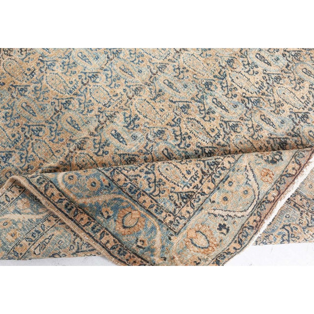 Early 20th Century Authentic Persian Kirman Handmade Wool Rug For Sale - Image 5 of 9