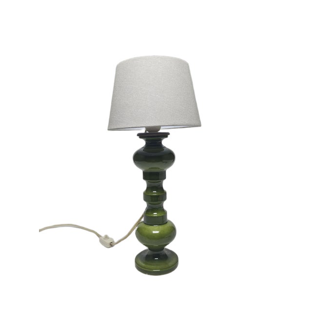 Polish Postmodern Bedside Lamp in Glass and Pottery, 1980s For Sale - Image 11 of 11