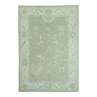 Turkish Oushak Rug 9'10" x 14'1" #19301 For Sale