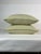Transitional Brunschwig & Fils “Monterey Woven Texture - Citron Green 20” Feather/Down Pillows - A Pair For Sale - Image 3 of 5
