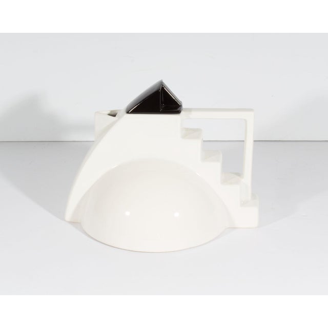A Postmodern ceramic tea set by designed by the French designer and artist Pierre Casenove (born 1947) for Salins. Made in...