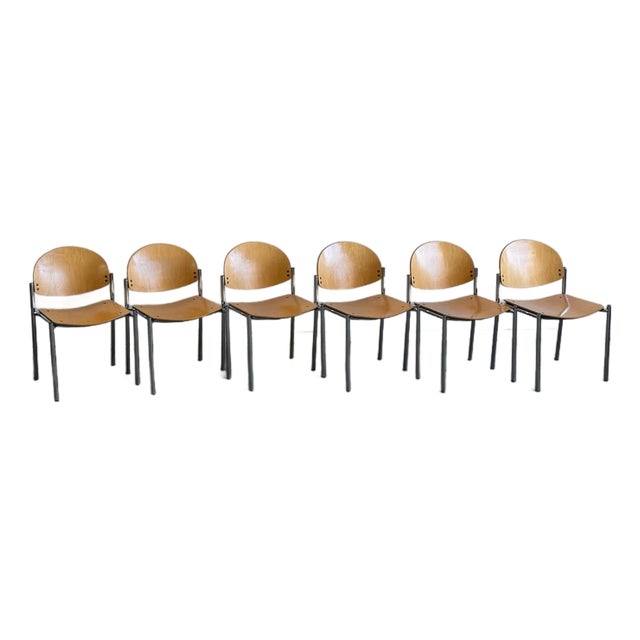 Post Modern Dining Chairs - Set of Six For Sale