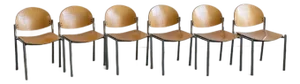 Post Modern Dining Chairs - Set of Six