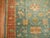 Folk Art Antique Zabihi Collection Green Orange Oushak Rug - 4'2" x 6'4" For Sale - Image 3 of 6