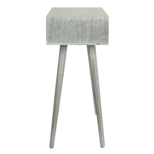 Modern Two Drawer Console in Slate Grey For Sale - Image 3 of 9