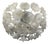 Murano Glass Handmade Flower Flushmount by Contemporanea Srl, Italy, 1990s For Sale