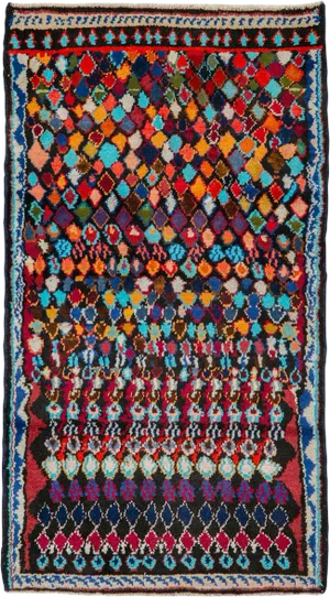 Vintage Persian Mahal Rug – Size: 2" X 3'6"