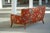 Textile Mid-Century Modern Danish Curved Sofa in Floral Fabric and Lambswool, 1960s For Sale - Image 7 of 17