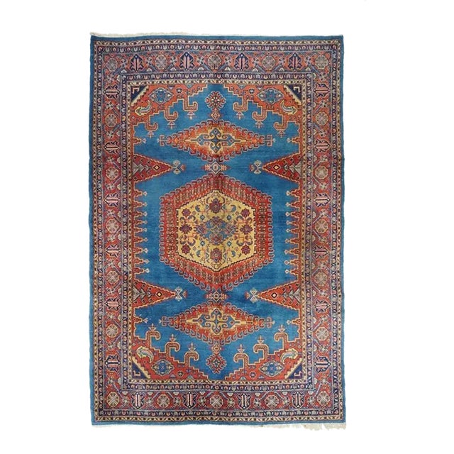 Vintage Sarouk Rug 7'1'' x 10'6'' For Sale